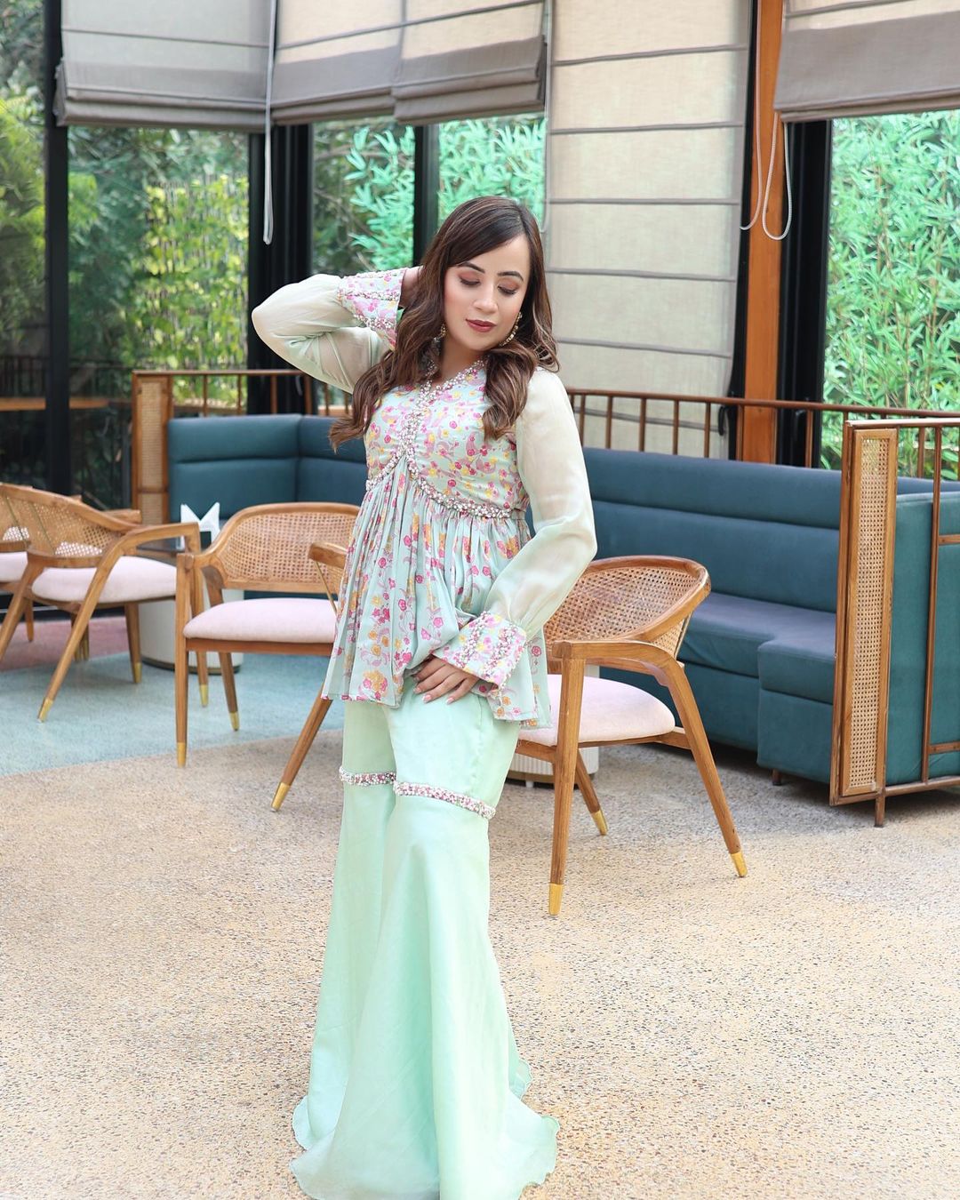 Rishika Khera in our Jade Sharara