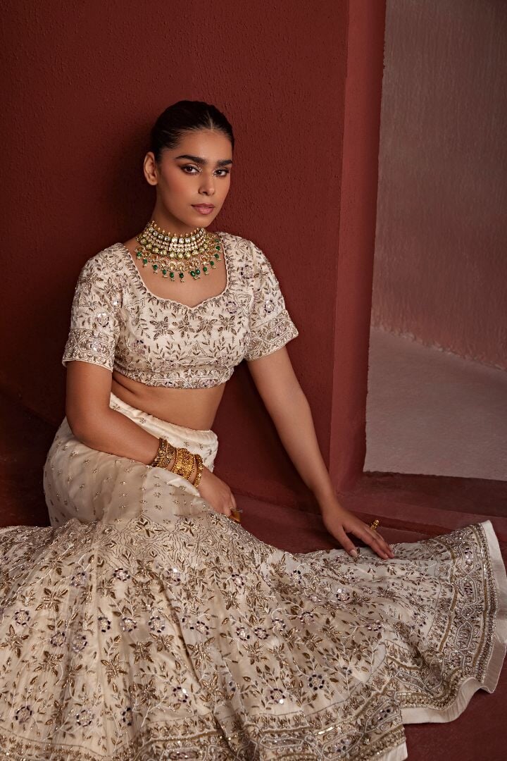 4 nazakat Saris & Lehengas TariniVij