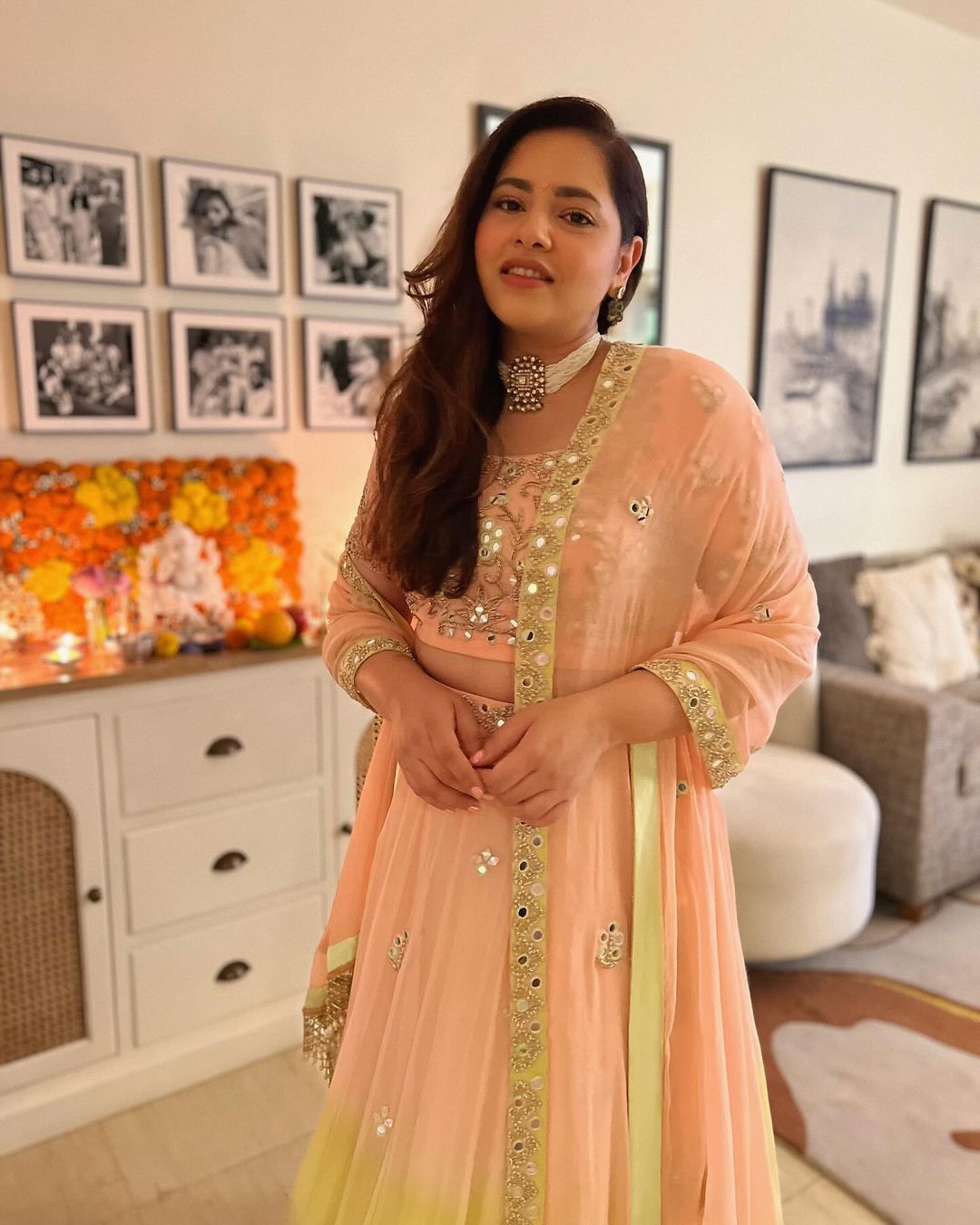 Aayushi Bangur in our Rabia Lehenga