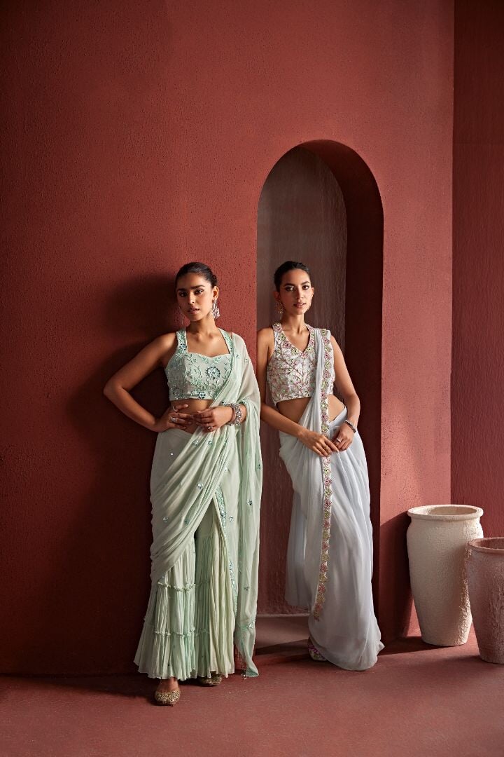 Copy of 11 nazakat Saris & Lehengas TariniVij
