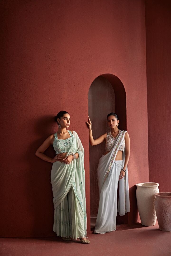 Copy of Copy of Azure Saris & Lehengas TariniVij